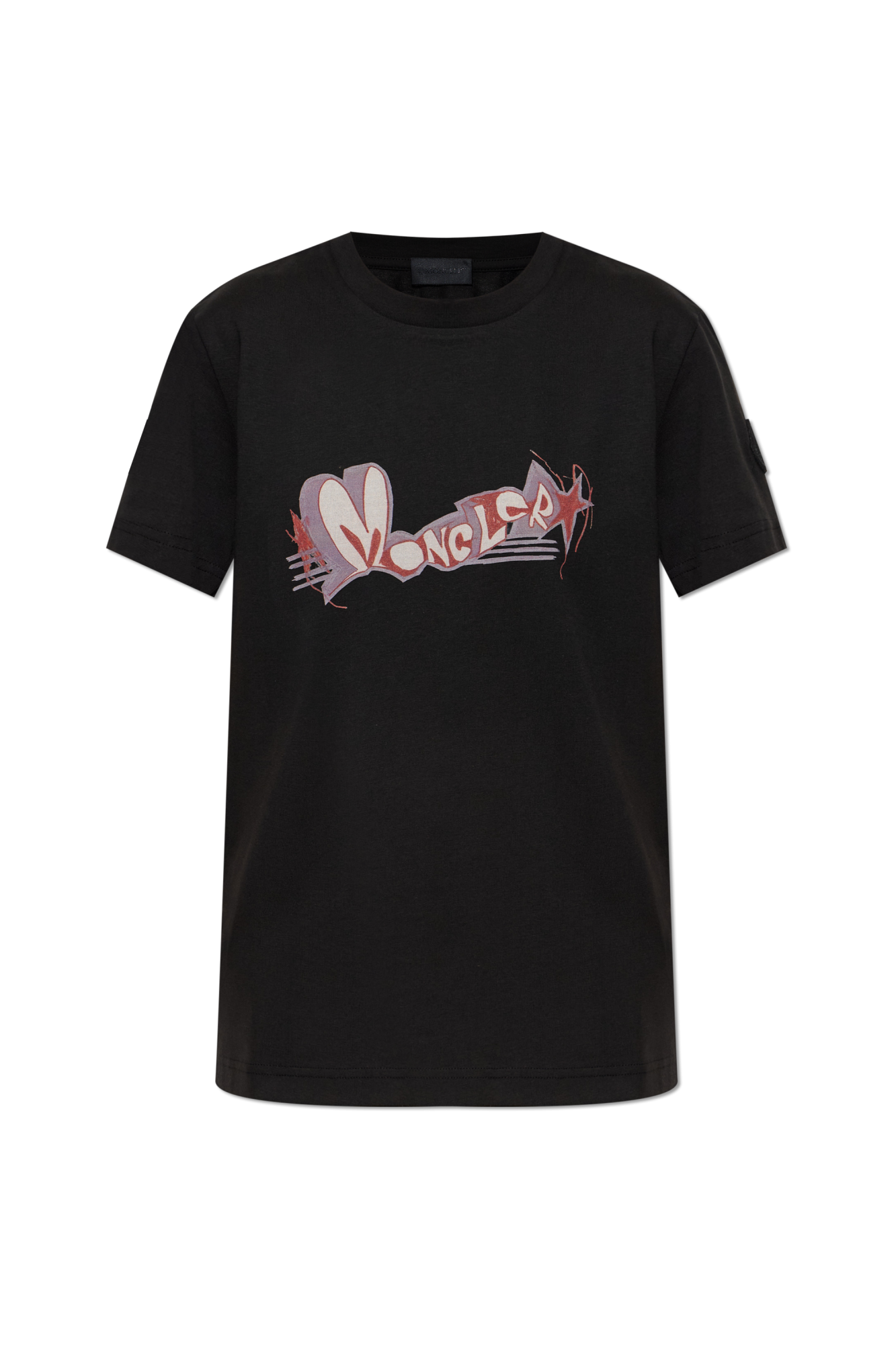 Preto T-shirt com logótipo estampado Moncler - Vitkac Brazil